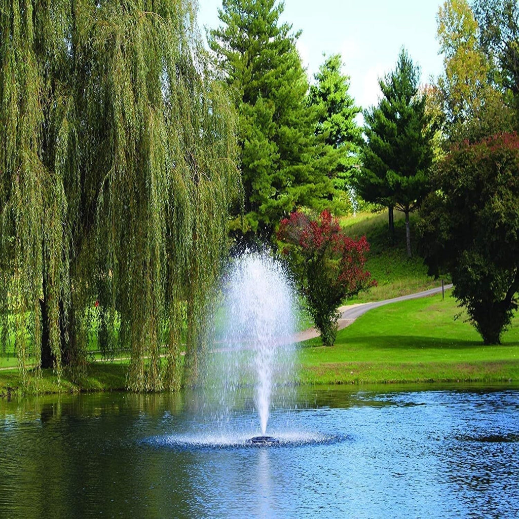 Kasco 1   Series Decorative Fountain - 120V with 50 Ft Electric Power Cord | Pond and Lake Fountain | Efficient Pond Aerator Outdoor Fountain Black