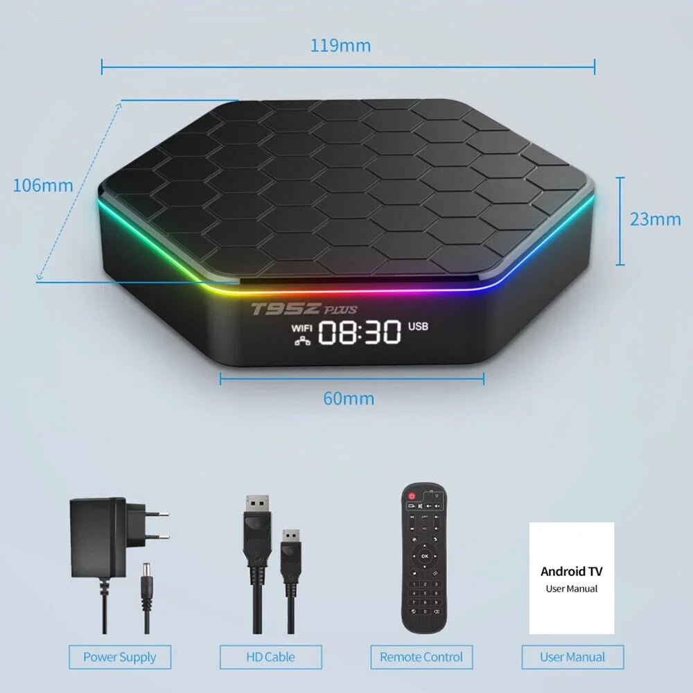 JahyShow  Plus Quad Core 4+128G  Box - 6K  Stream Player, Smart Android 12.0