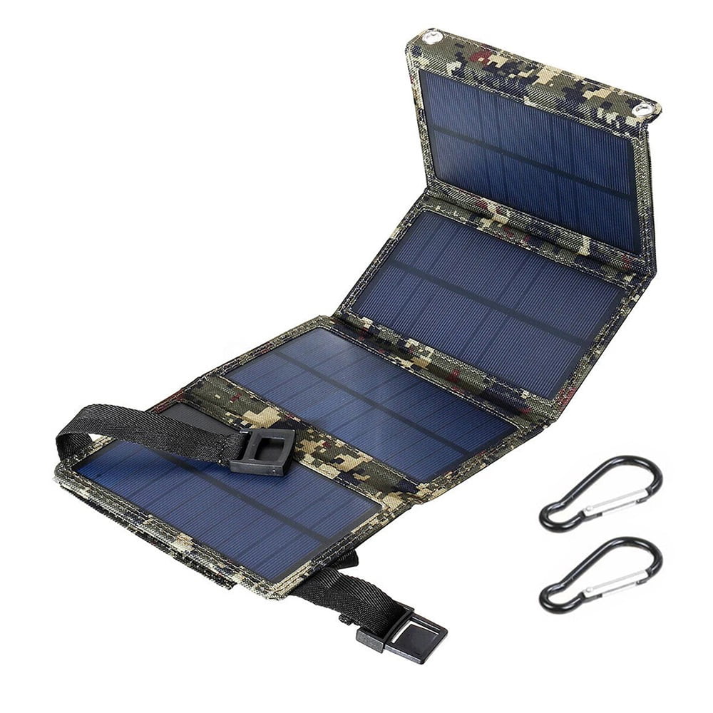 Outdoor 80W  Solar Panel Folding Power Bank Camping Hiking Phone Charger