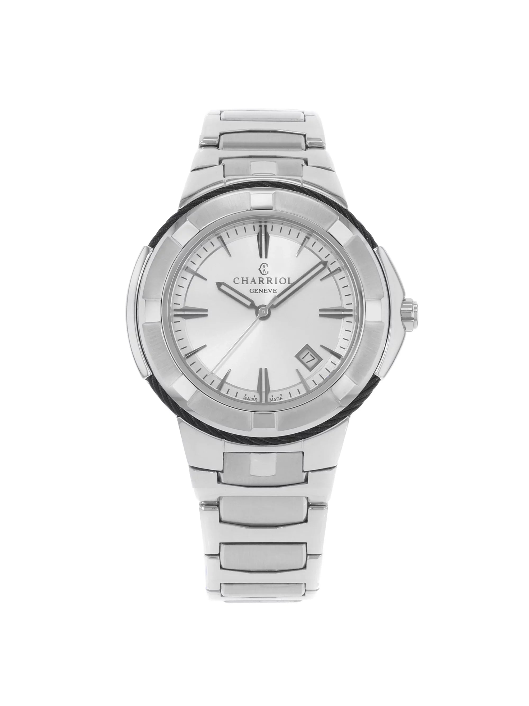 Charriol Celtic Stainless Steel Silver Dial Quartz Mens Watch .930.103
