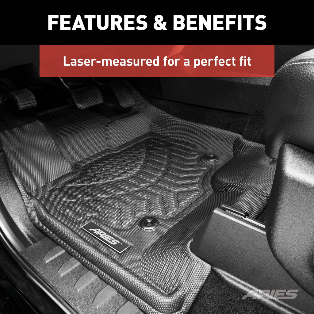 StyleGuard  Black Custom Floor Liners, Select Jeep Renegade, 1st Row Only