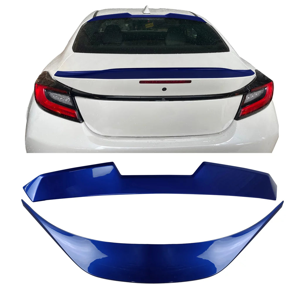 Ikon Motorsports Roof + Trunk Spoiler Compatible With 2022-2023 Subaru  Toyota , Painted # Wr Blue Pearl/World Rally Blue   Style Rear Window Visor Wing +  Style Trunk Spoiler