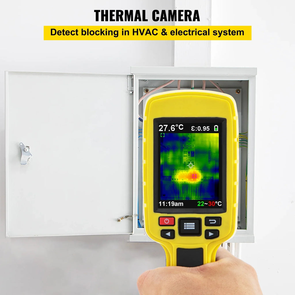 Thermal Imaging Camera, 60x60 (3600 Pixels)  Resolution Infrared Camera with 2.8" Color Display Screen, Built-in  Card and Li-ion Battery, for , Electrical System Automatic Detect
