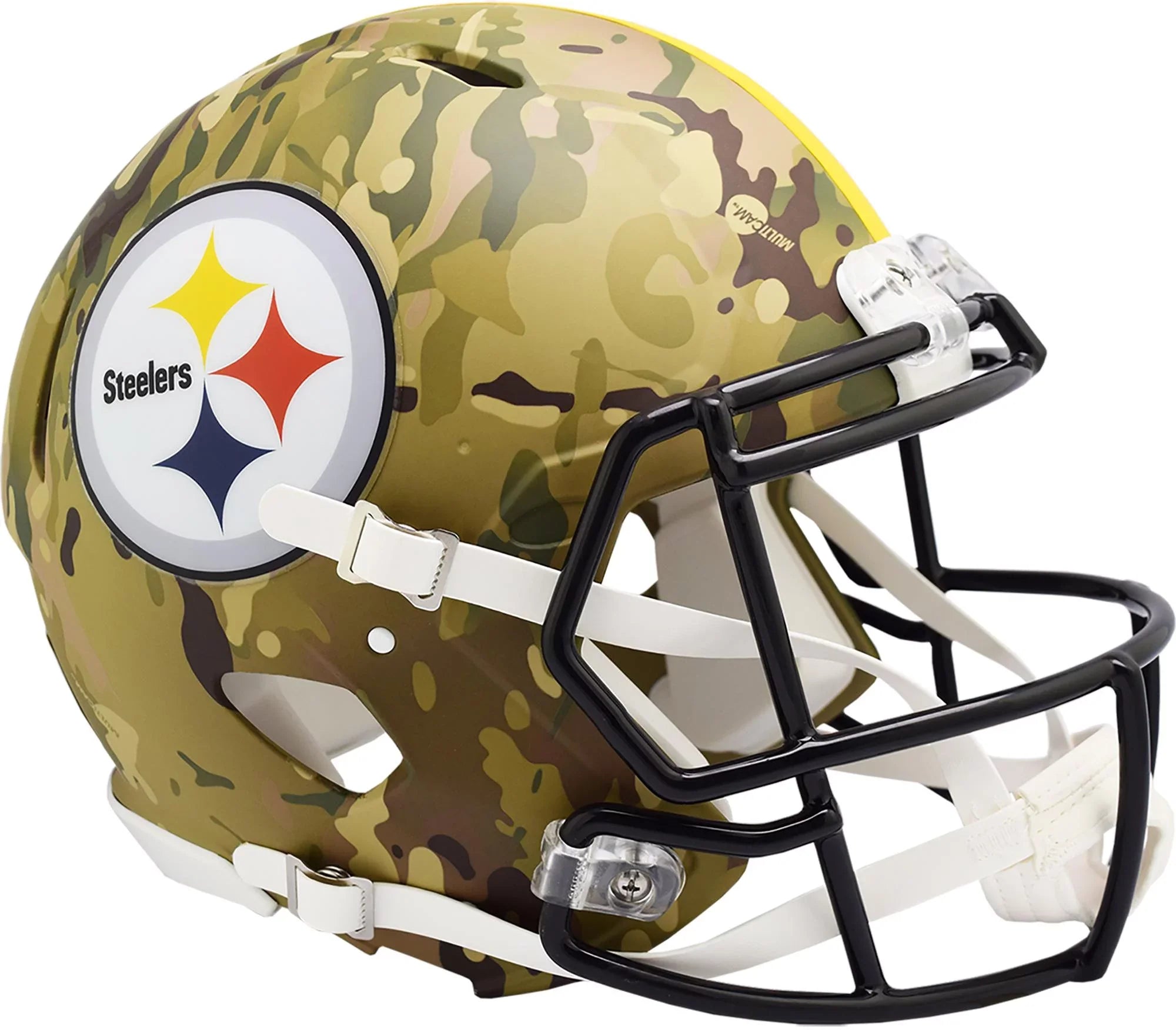 Riddell Pittsburgh Steelers Camo Alternate Revolution Speed Authentic Football Helmet