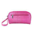Picnic Gift 7666- Margarita-Insulated Cosmetics Bags with Removable Wristlet, Pink Reptilian