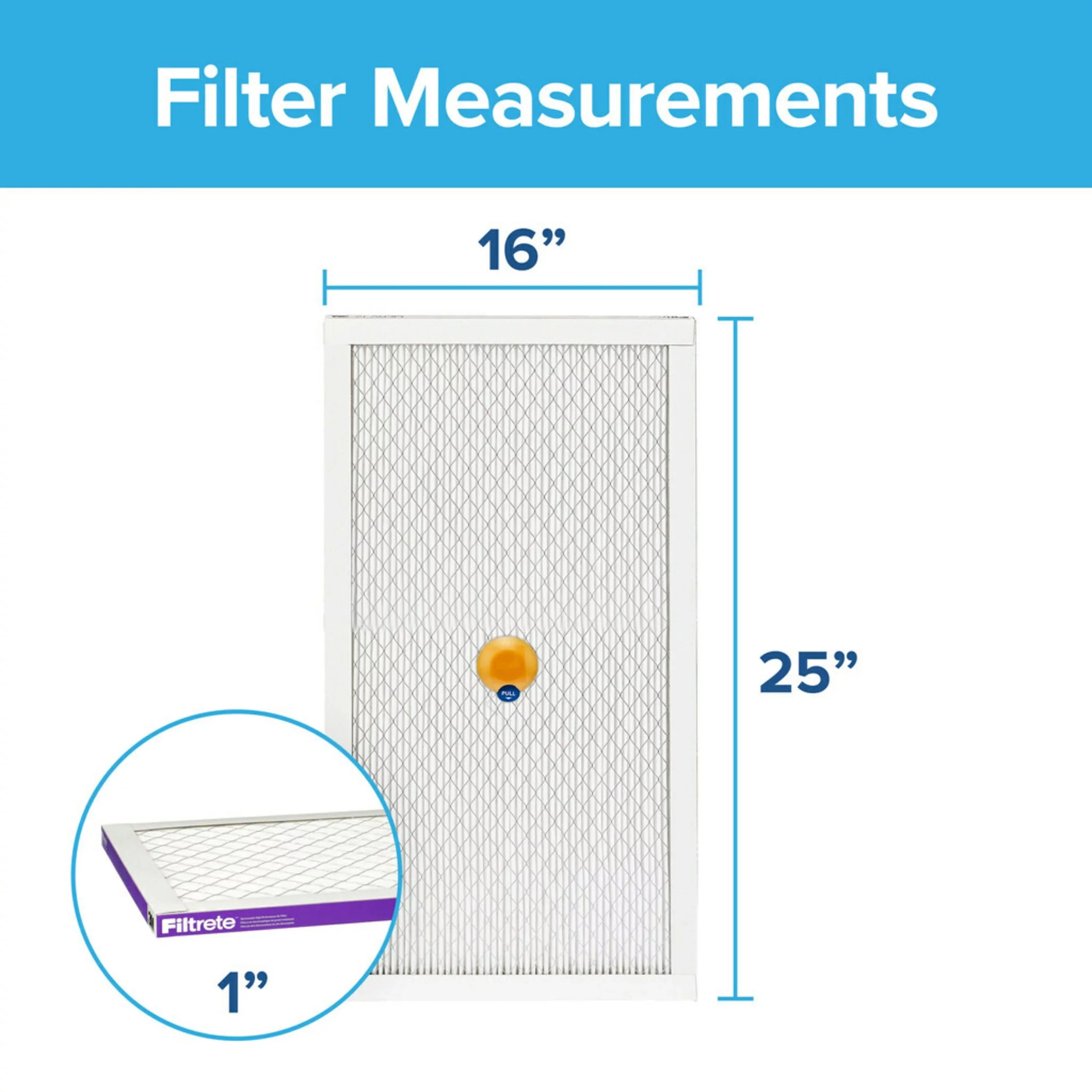 Filtrete 16x25x1 Smart Air Filter,  1500  12, Allergen, Bacteria Virus, 1 Filter