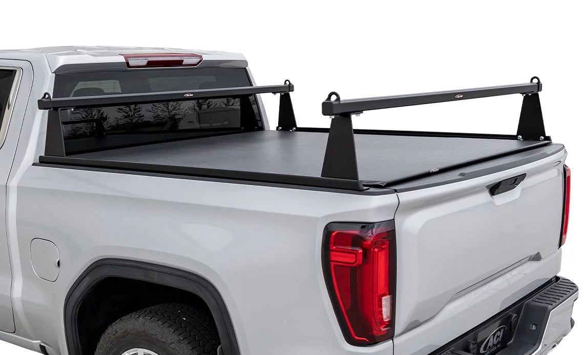 2014-2018 Fits Chevrolet Silverado Fits  Sierra 1500 2019 Silverado 1500  Sierra 1500 Limited 2015-2019 2500 3500 6' 6" Matte Black Aluminum -series Truck Bed Racks