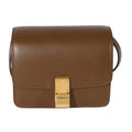 Celine Brown Smooth Leather Small Box Bag Pre-Owned