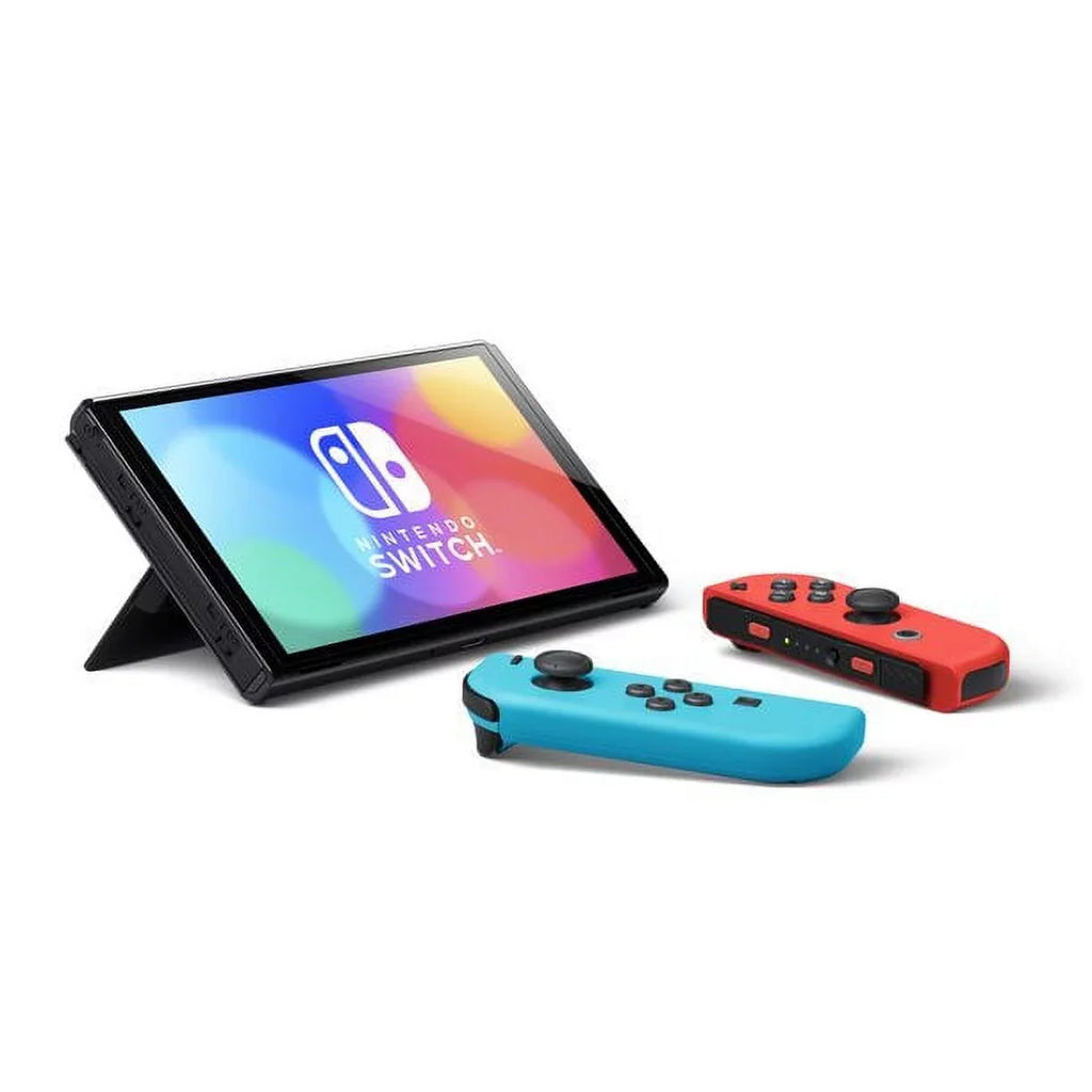 Pre-Owned Nintendo Switch  model with Neon Red and Neon Blue Joy-con (Refurbished: Good)