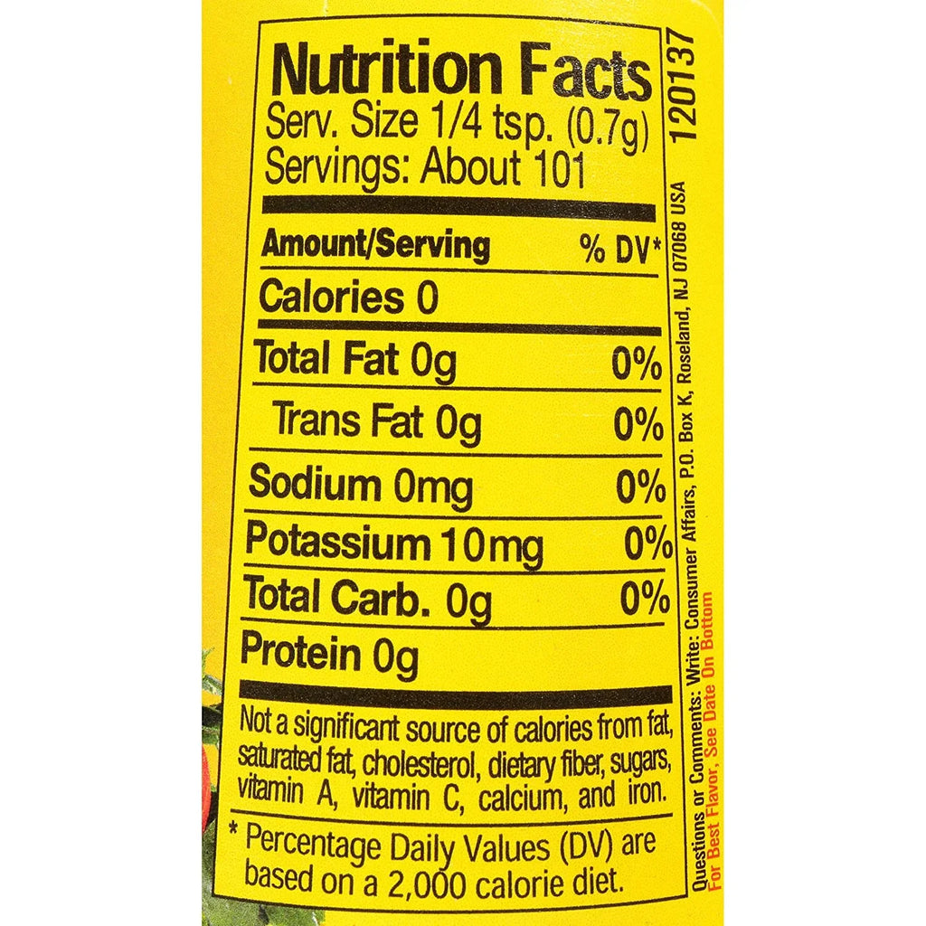 Dash Salt-Free Extra Spicy Seasoning Blend, 2.5 oz. Bottles (Pack of 12)