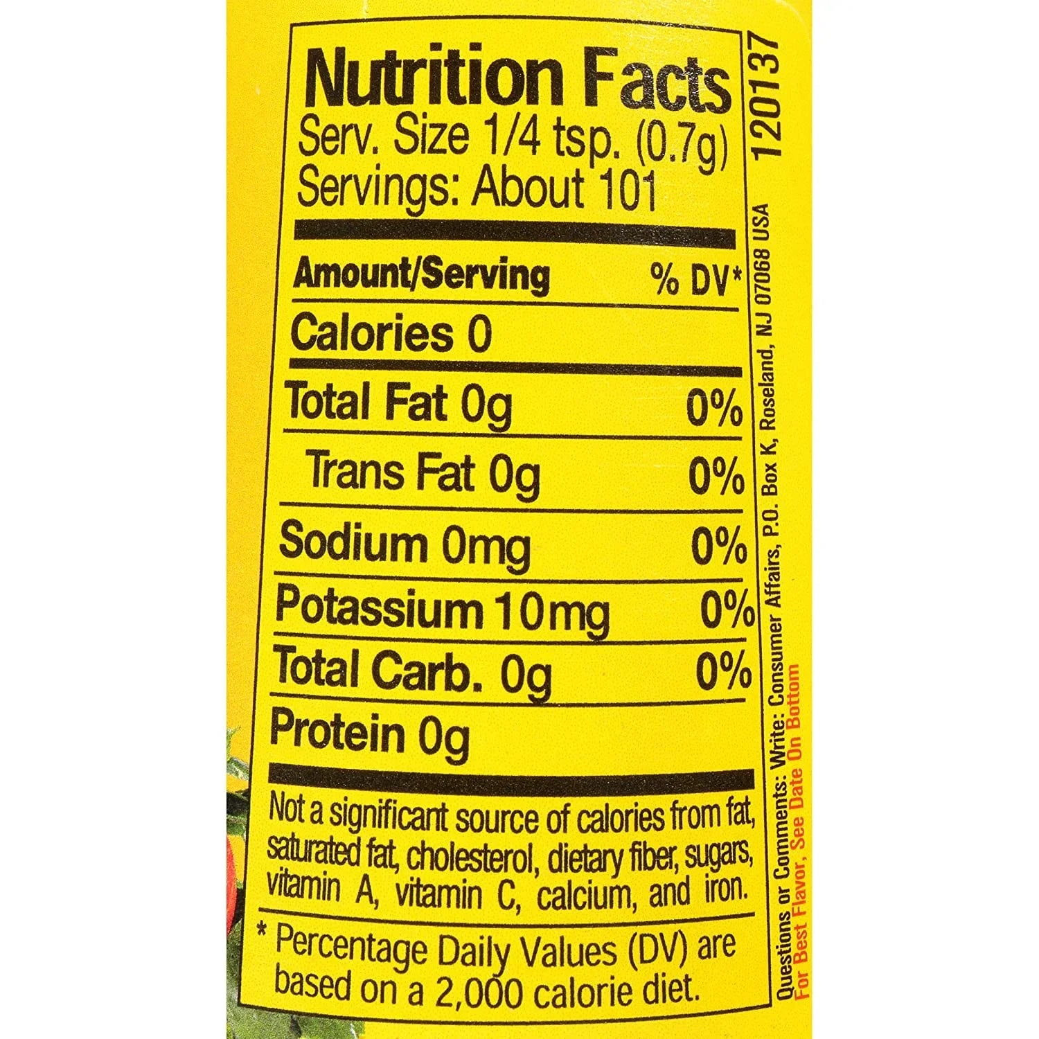 Dash Salt-Free Extra Spicy Seasoning Blend, 2.5 oz. Bottles (Pack of 12)