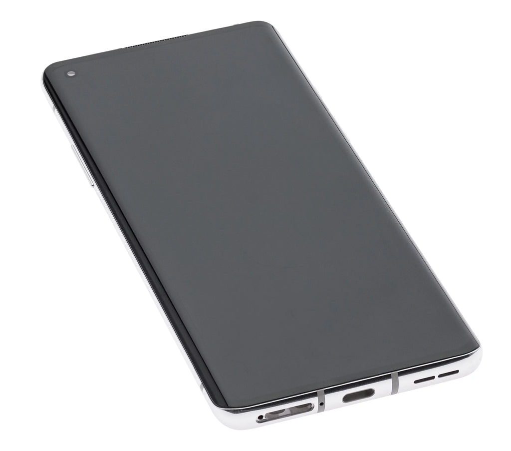 Replacement  Assembly With Frame Compatible For OnePlus 8 / 5G (Non-Verizon 5G  Frame) (Refurbished) (Polar Silver)