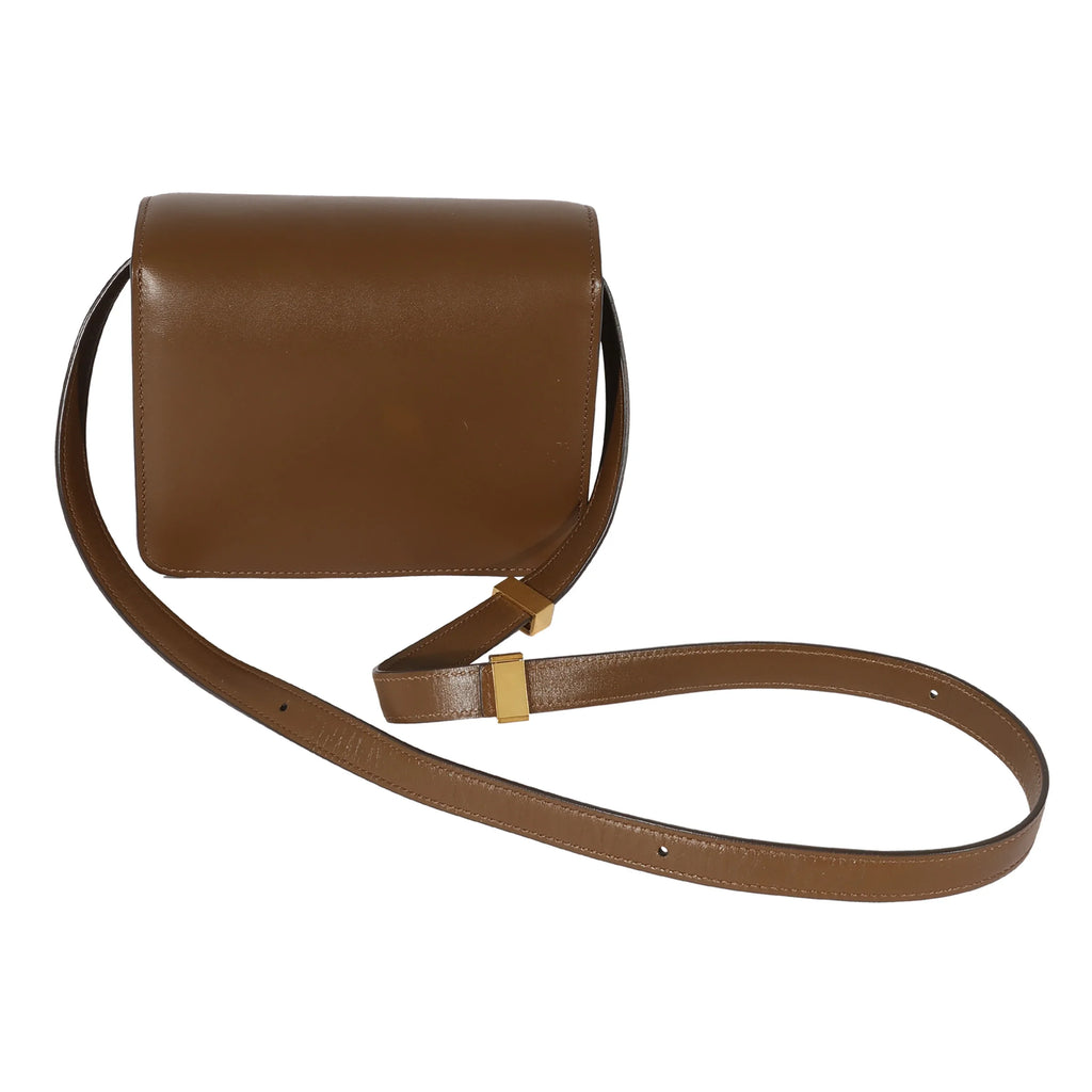 Celine Brown Smooth Leather Small Box Bag Pre-Owned