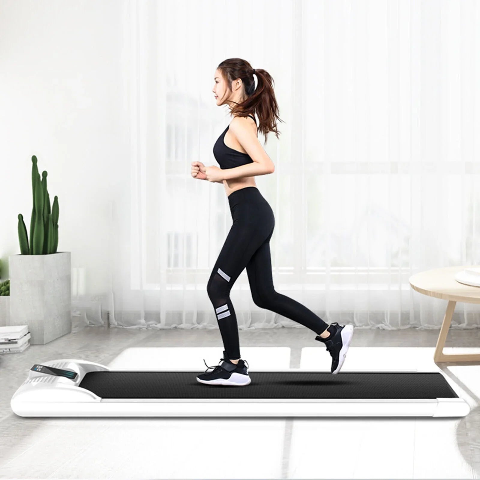 Electric Treadmill Under Desk Walking Pad Home Office Running Machine Exercise