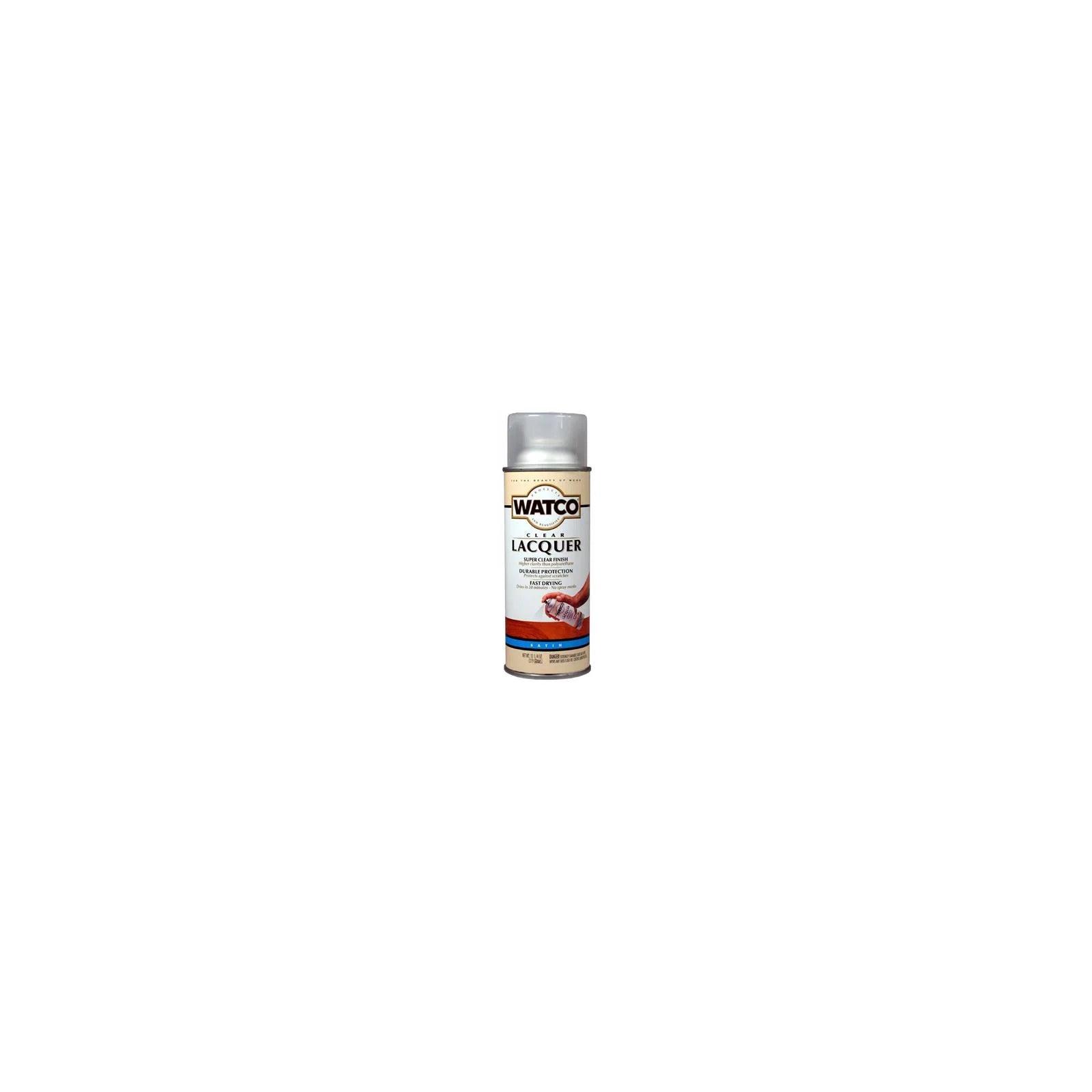 Watco Satin Clear Oil-Based Alkyd Wood Finish Lacquer Spray 11.25 oz. - Total Qty: 6