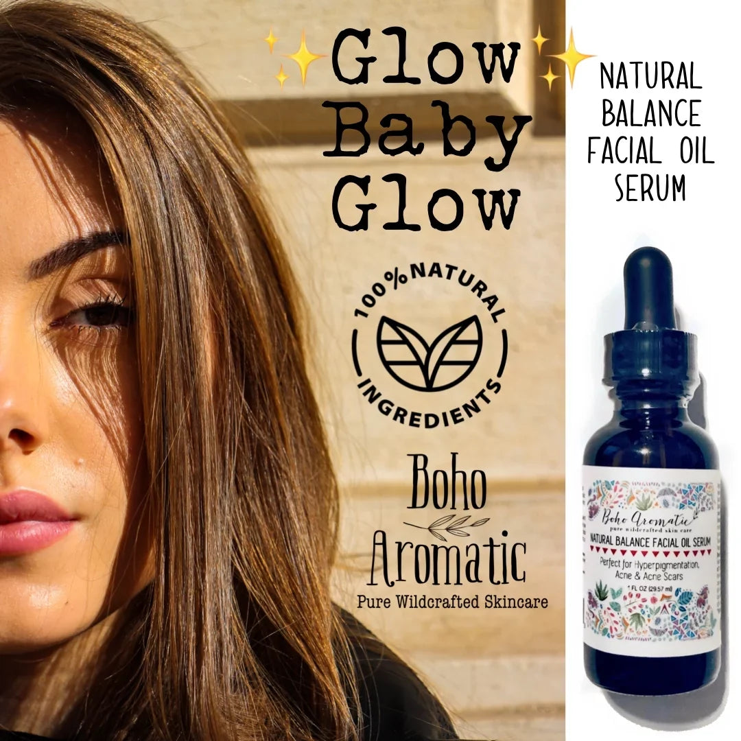 Natural Balance Facial Oil Serum, for Anti-Aging, Dry Skin or Hyperpigmentation, Ayurvedic Essential & Therapy Facial Oil for Face