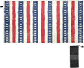 Bestwell American Flag Stripes Beach Towel - Lightweight Compact Oversized Travel Towels - Super Absorbent Quick Dry Towel for Swimming Camping Holiday（90）