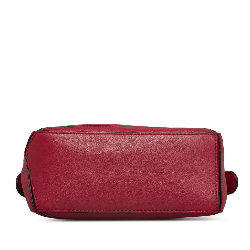 Pre-Owned Authenticated  Mini Puzzle Satchel Calf Leather Red Unisex (Good)