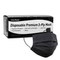 InterMask Disposable Premium 3-Ply  Level 3 Mask, Black, Case of 2000