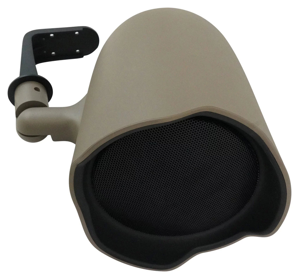 4  - 6.5" Landscape Ground Stake/Wall Mount 70v Commercial Speakers+Amp