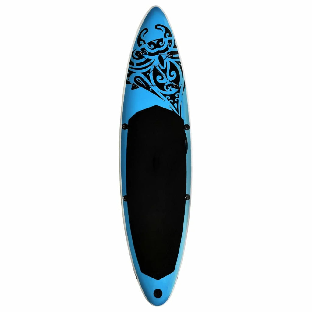 Inflatable Paddleboard Set 126"x29.9"x5.9" Blue