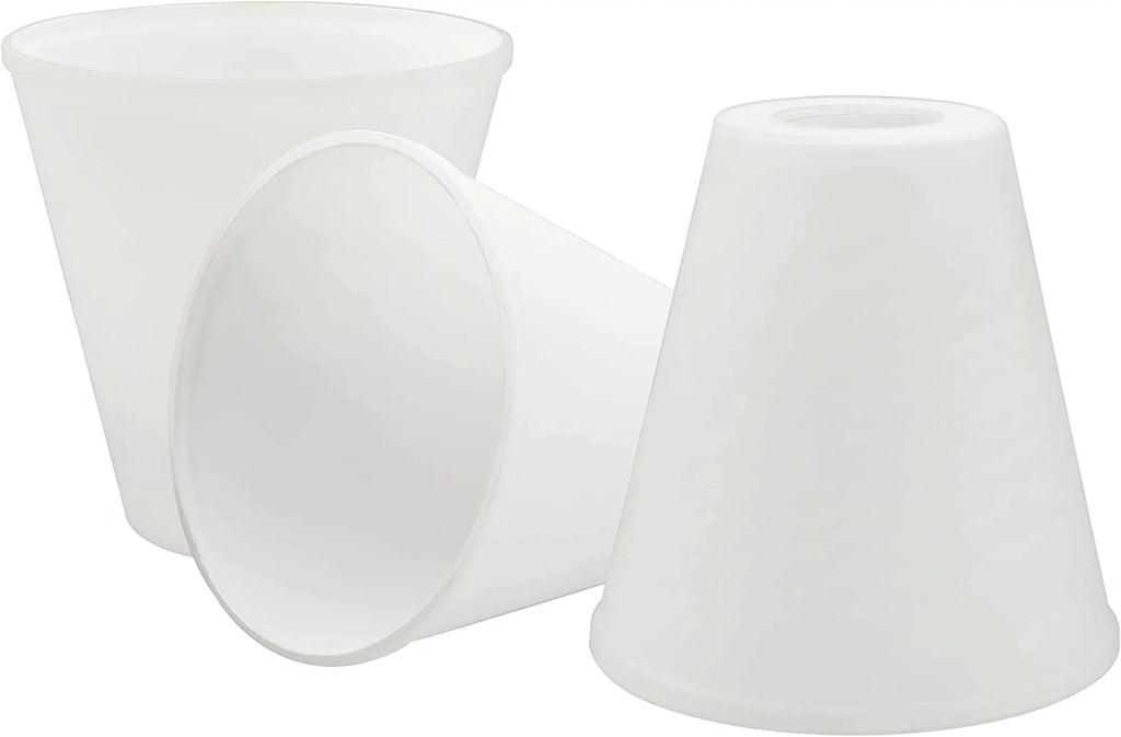 Aspen Creative 23619-3, Frosted Opal Glass Shade White Inside, 5-3/8"Dia x 5-1/2" / Center Hole:42mm, 3 Pack