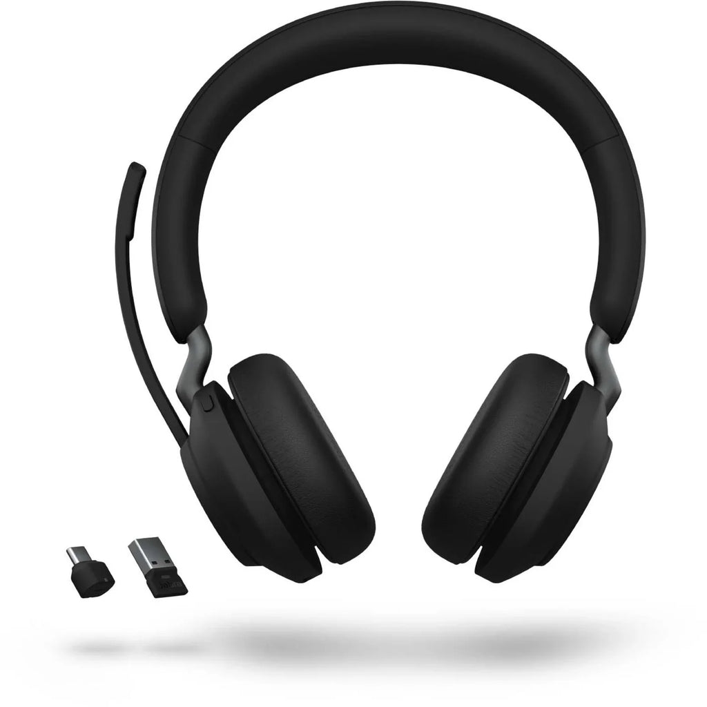 Jabra Evolve2 65 - -  Mono with Charging Stand - Connector Single Ear Headset - Black