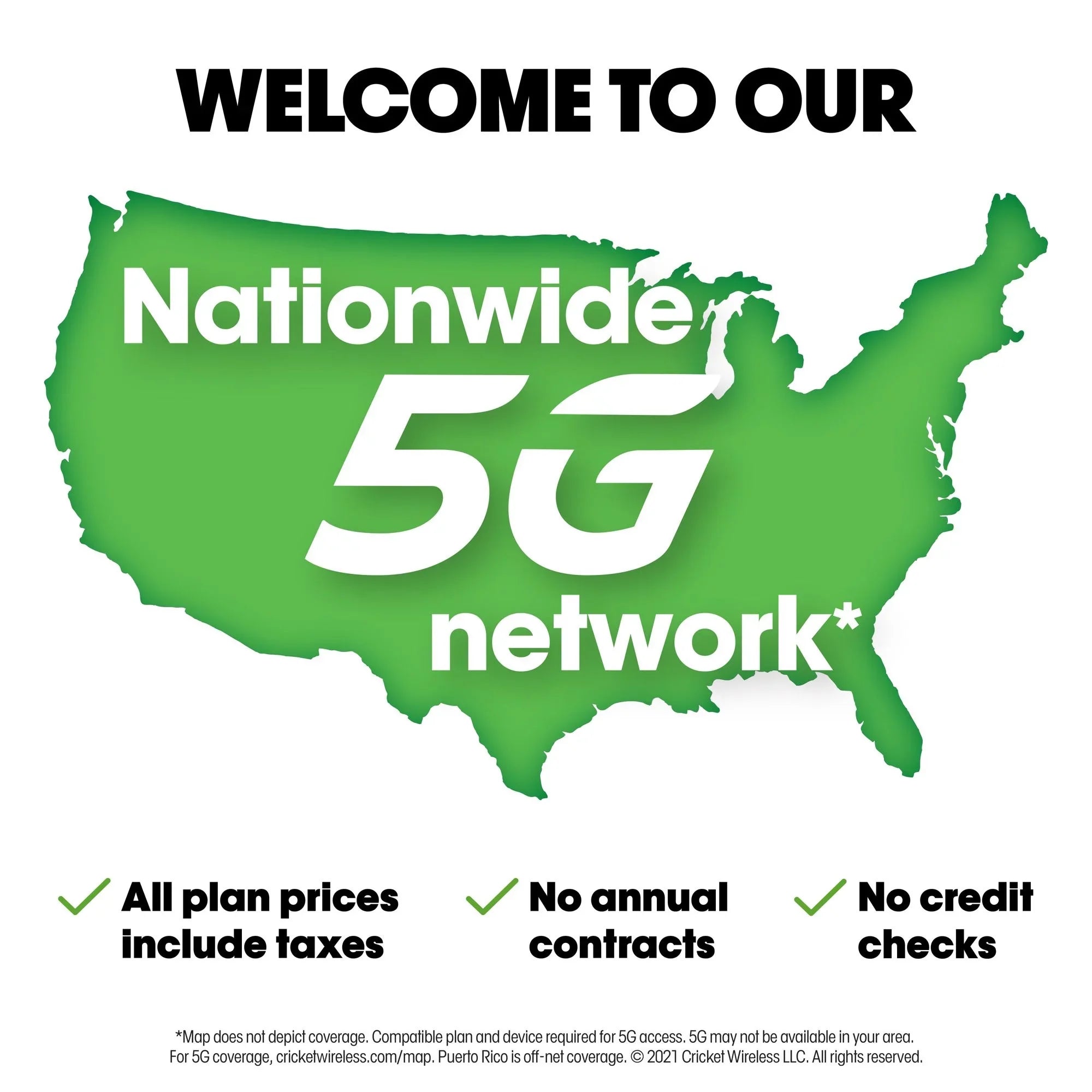 Cricket Wireless Splendor, 32GB, Rainforest Green - Prepaid Smartphone