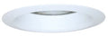 Halo 6" White Air-Tite Metal Baffle With White Trim Ring 7-1/4  & Cl, Each