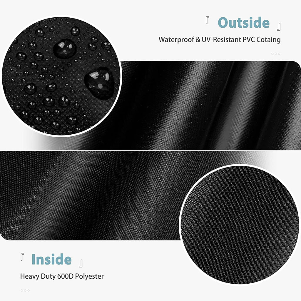 Waterproof Grill Cover for Char-Griller 11" Grill, Heavy Duty 600D Polyester with Anti- Coating, 75.5" x 22" x 38.5"