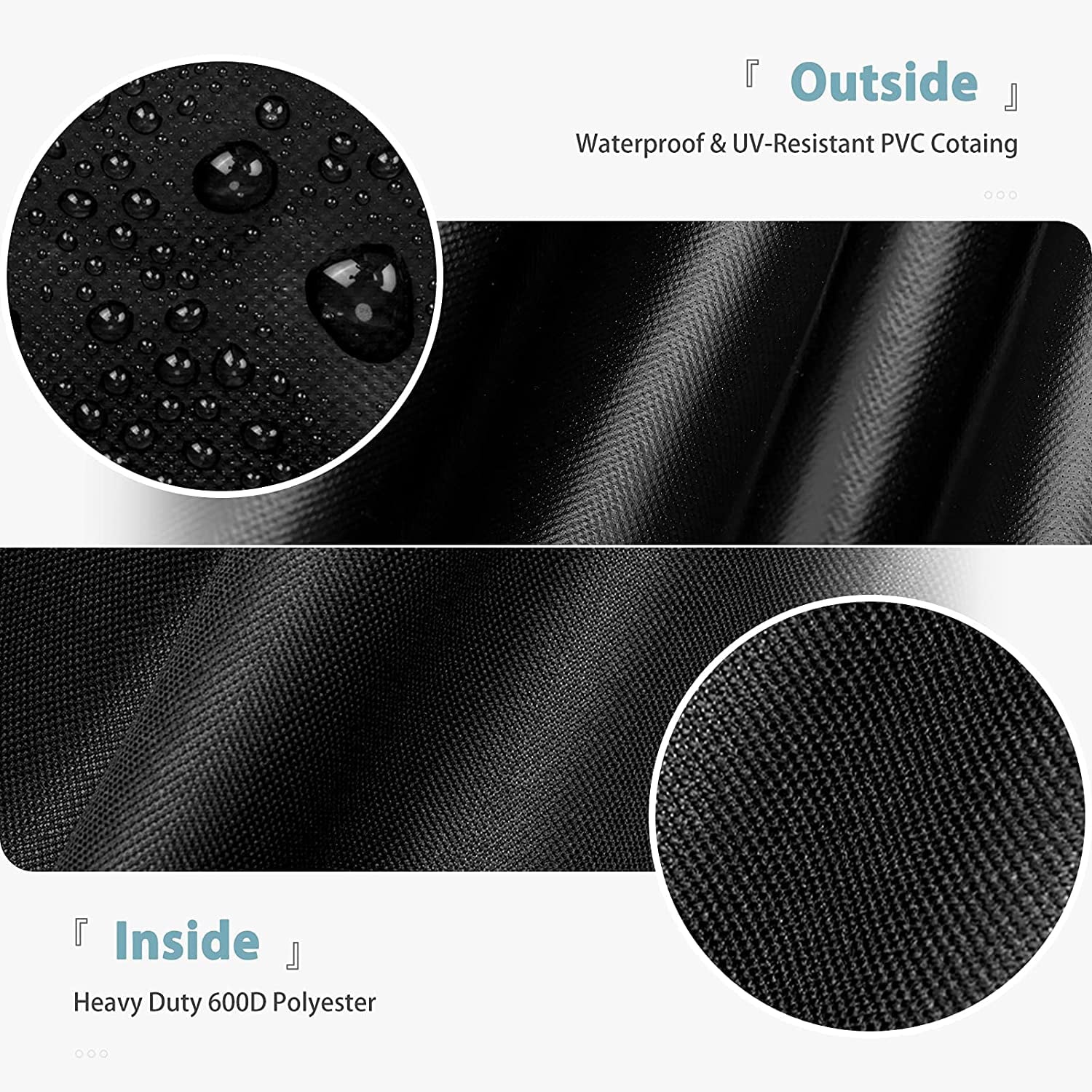 Waterproof Grill Cover for Char-Griller 11" Grill, Heavy Duty 600D Polyester with Anti- Coating, 75.5" x 22" x 38.5"