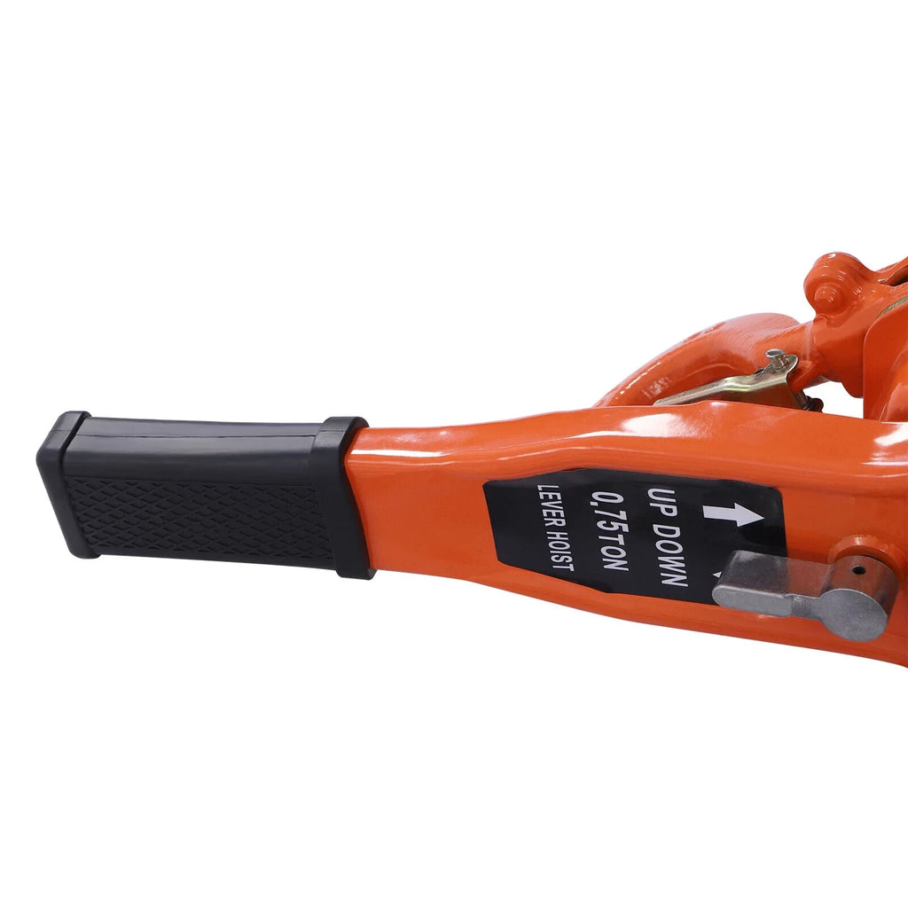 0.75T Lever Block Chain Hoist Come Along Puller 10Ft Chain Lifter Ratchet Type