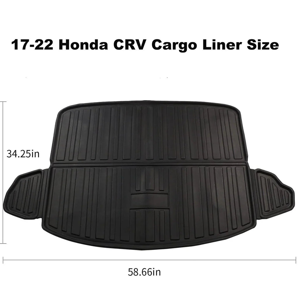 Cargo Liner Fit 2017-2022 Honda - All Weather Rear Trunk Cover Cargo Tray Floor Mat for Honda - 2017 2018 2019 2020 2021 2022 Accessory, Black