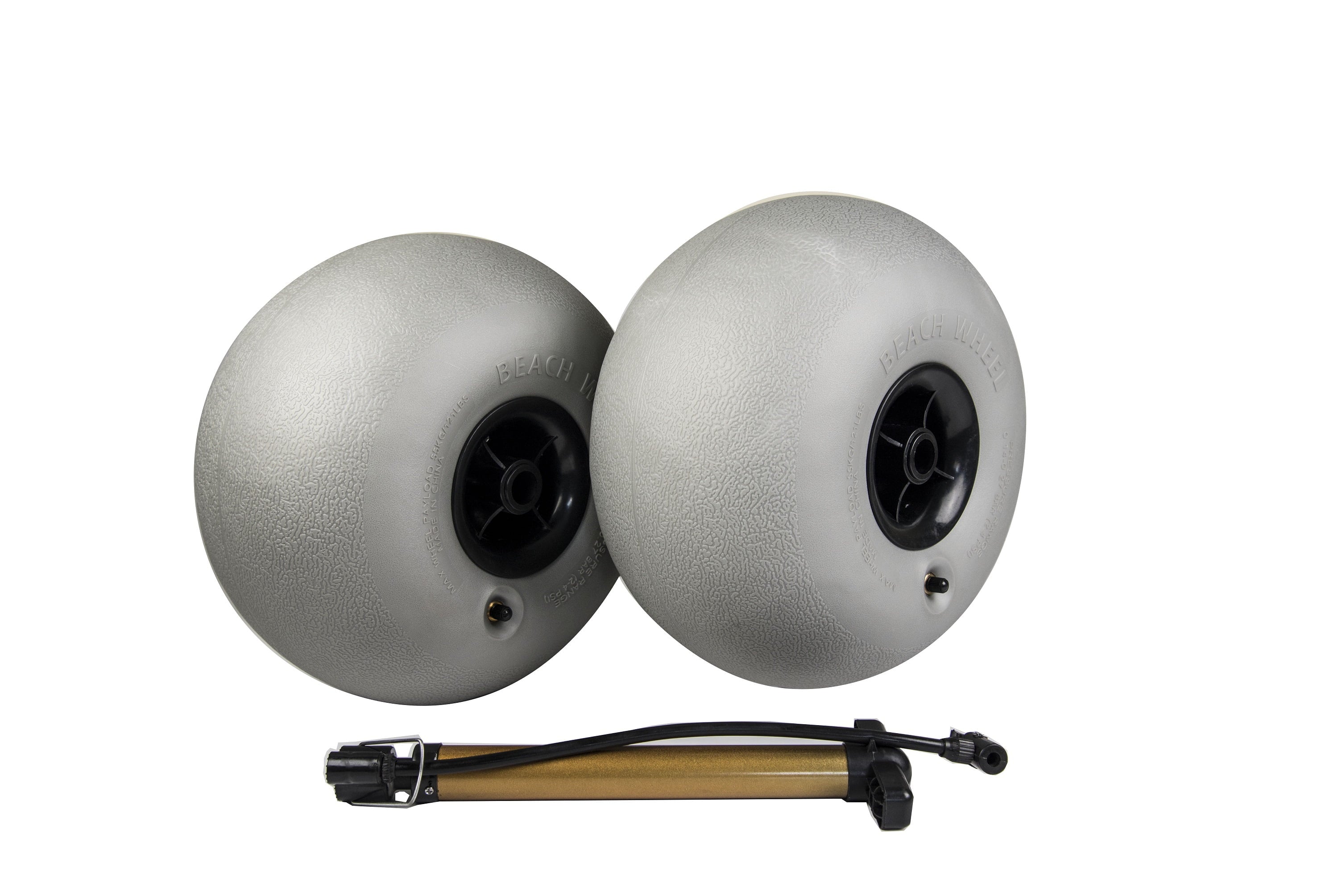Jeremywell 12" Big Balloon Beach Wheels/Sand Tires (2PCS) Replacement for Kayak Dolly Canoe Carts Buggy with a Free Air Pump