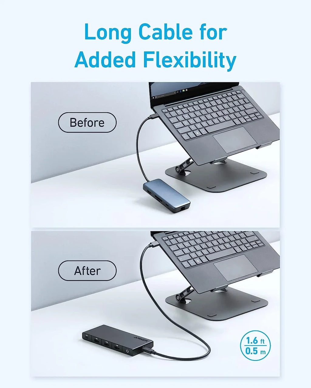 Anker 364   Hub (10-in-1, Dual 4K ) with Max 100W Power Delivery, Dual 4K  Ports, 4 - and - Data Ports, Ethernet and  Card Slot for Dell Laptop, ThinkPad, and More