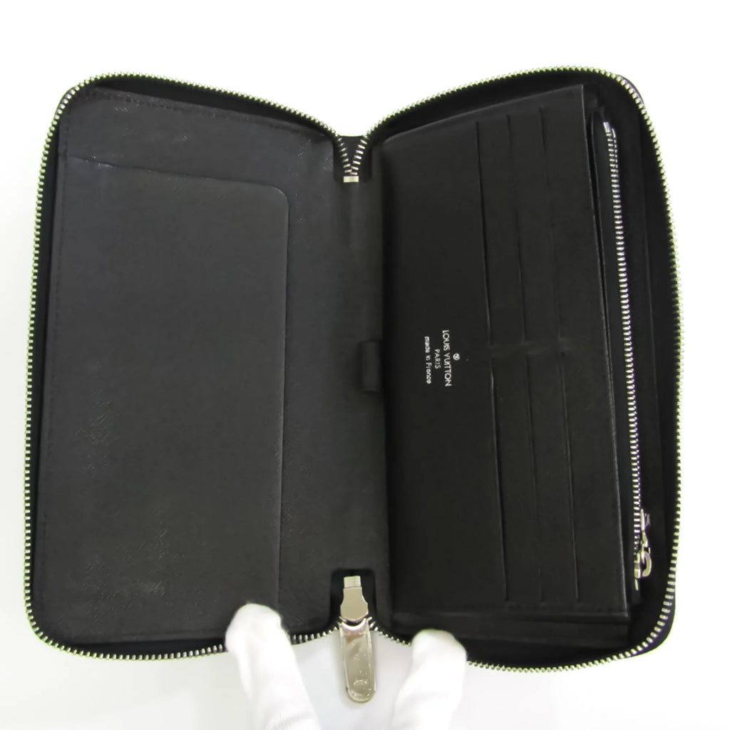 Pre-Owned Louis Vuitton Epi Zippy Organizer  Men's Epi Leather Long Wallet (bi-fold) Noir (Good)