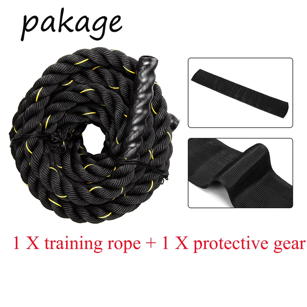 Battle Rope,Basics Exercise Rop,Skipping Rope Workout Battle Ropes for Men Women Total Body Workouts Power Training Improve Strength Building Muscle