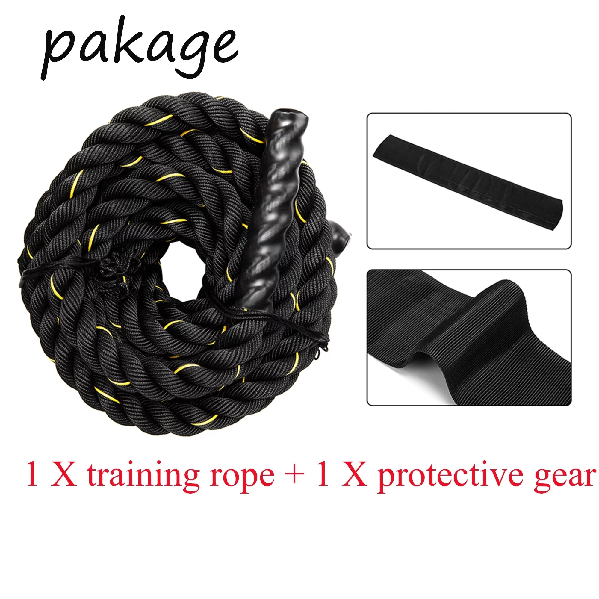 Battle Rope,Basics Exercise Rop,Skipping Rope Workout Battle Ropes for Men Women Total Body Workouts Power Training Improve Strength Building Muscle