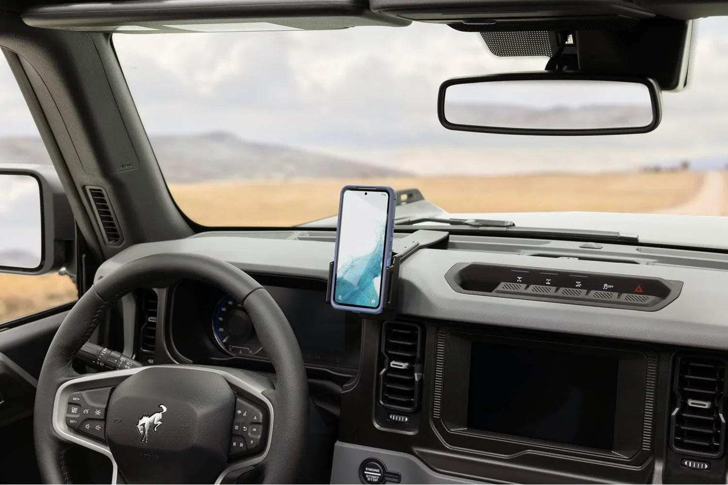 Scosche  ProClip Center Dash Phone Mount Compatible with 2021-2023 Ford Bronco SUVs (Mounting Base Only)