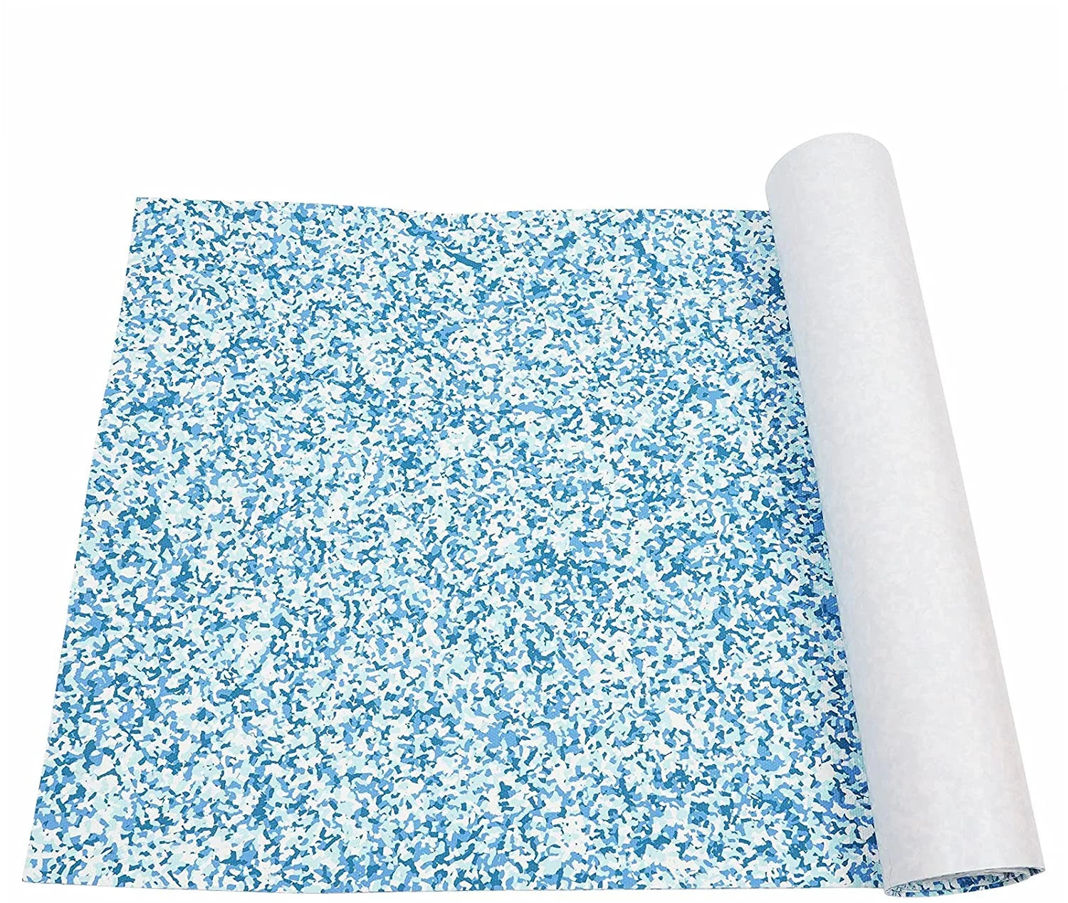 Artificial Teak Boat Floor Mat 35.4X 94.5 inch Non-Slip  Foam Yacht Teak Decking Sheet Mat for Marine Yachts  Car Blue White Camouflage