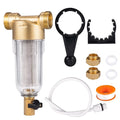 Whole House Water Pre-Filter System Reusable Spin Down Sediment Filter sewage