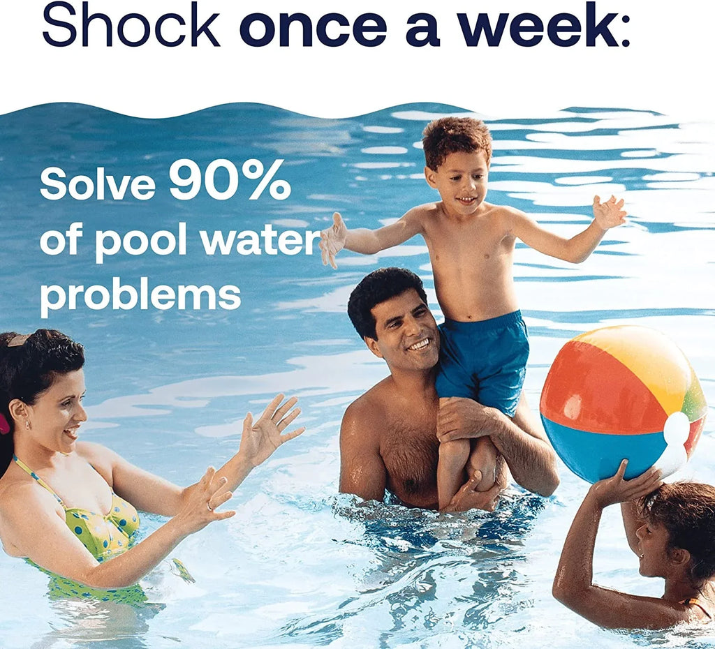 Pool Care Shock Advanced, Swimming Pool Chemical Prevents Bacteria & Algae, Cal Hypo Formula, 1 lb (Pack of 6)
