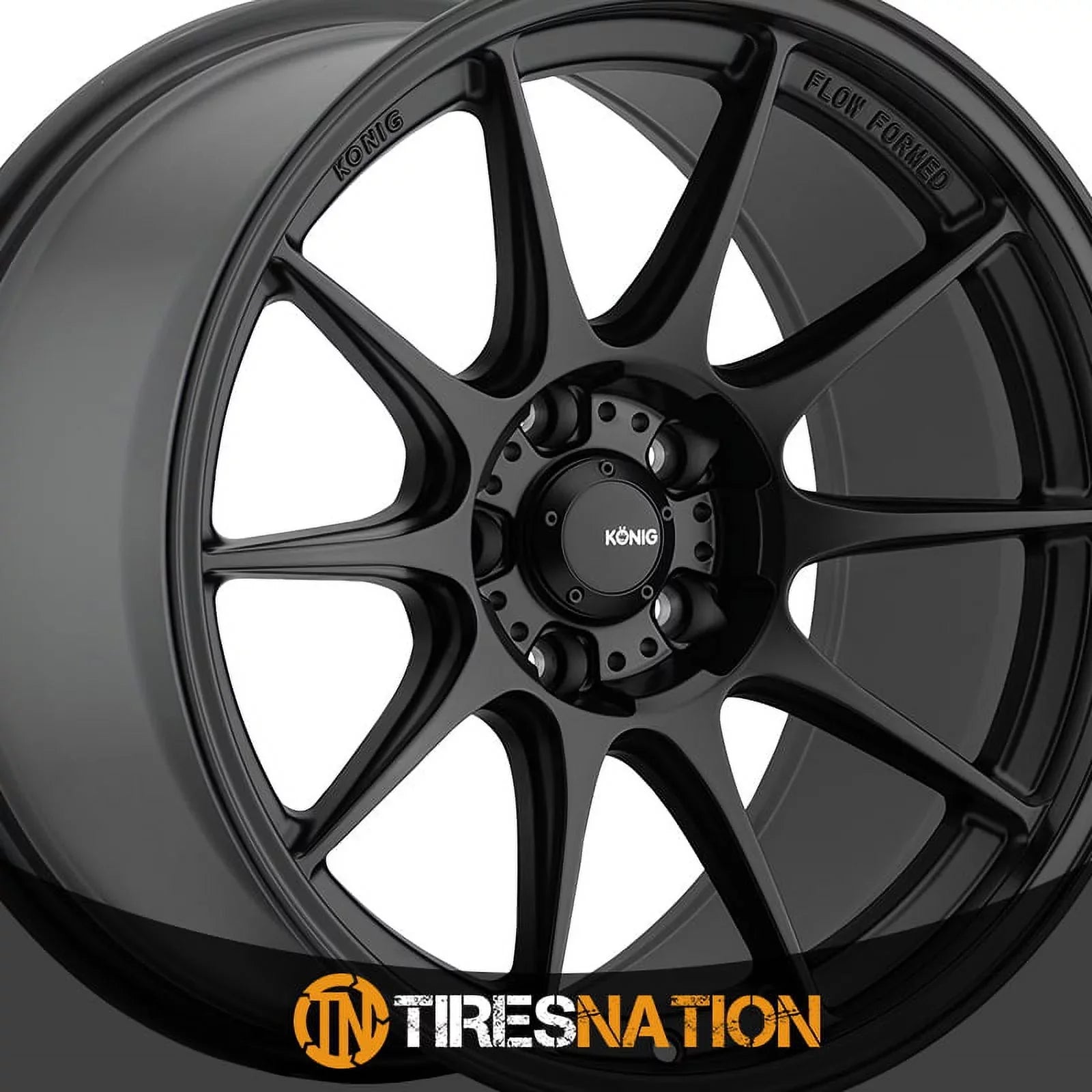 Konig 57B Dekagram 17x9 5x100 +40et Semi-Matte Black Wheel