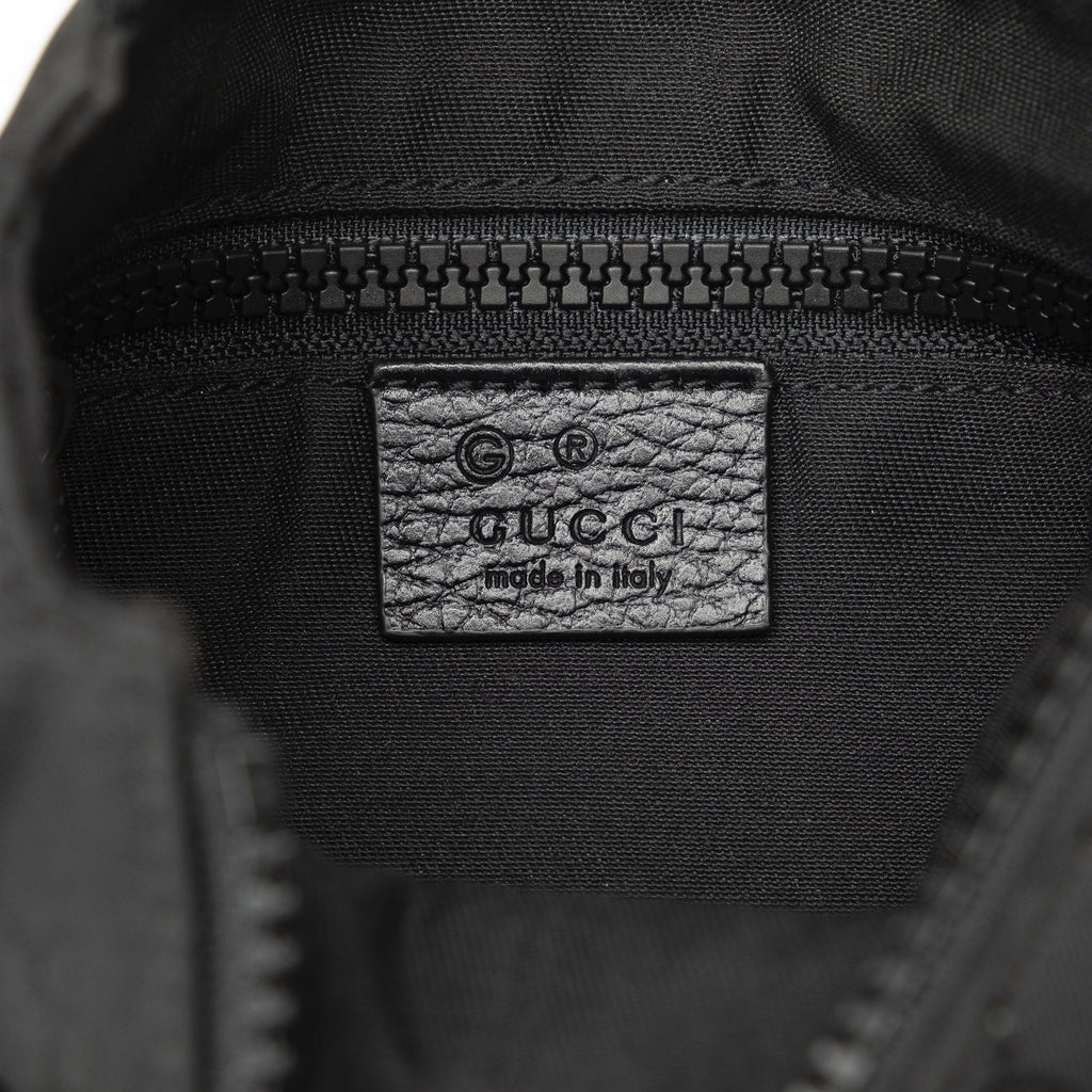 Pre-Owned Authenticated Gucci  Web Crossbody Nylon Fabric Black Crossbody Bag Unisex (Good)