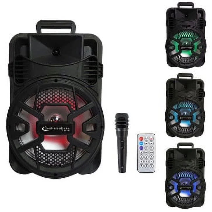 Open Box Technical Pro  12" Battery Powered Portable Bluetooth Speaker - Black