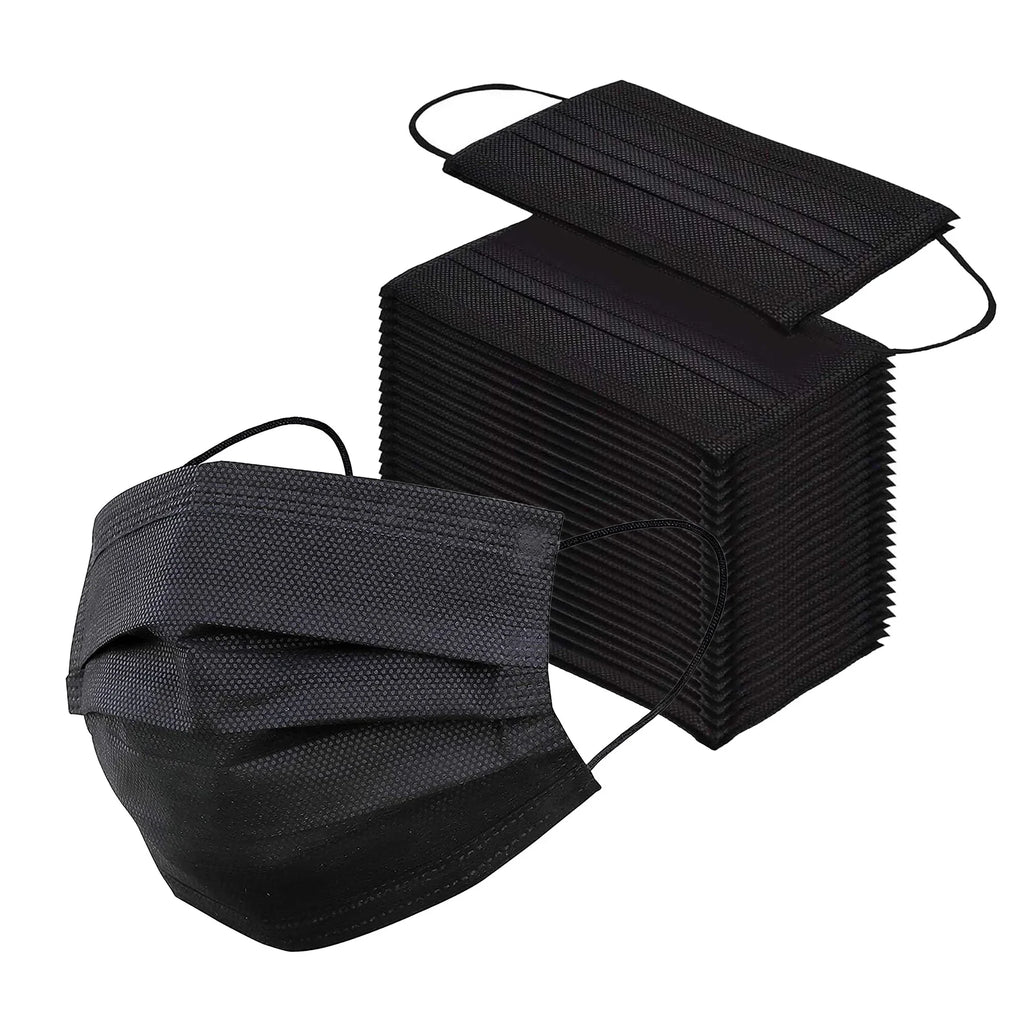 InterMask Disposable Premium 3-Ply  Level 3 Mask, Black, Case of 2000