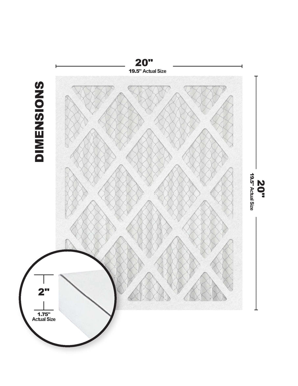 Accumulair Gold 20x20x2  8 Air Filter (4 Pack)