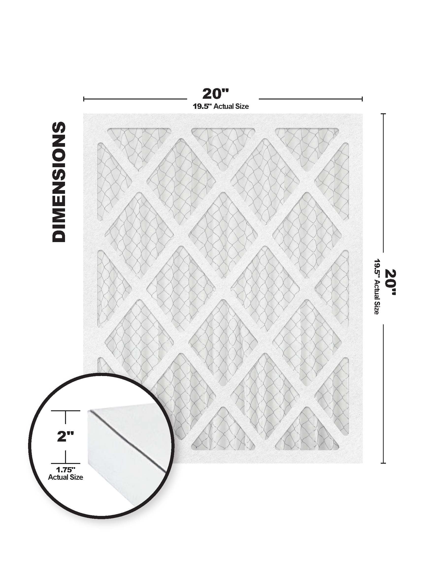 Accumulair Gold 20x20x2  8 Air Filter (4 Pack)