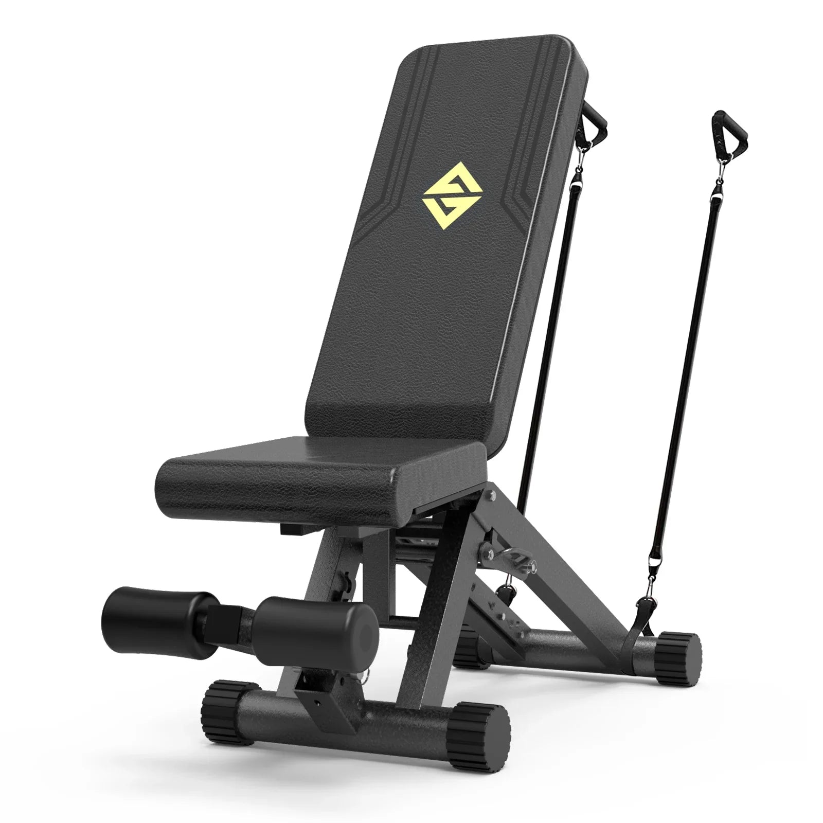 Adjustable Weight Bench, Strength Training Benches for Full Body Workout, 880 Pounds Capacity Foldable Incline Bench Set for Home Gym