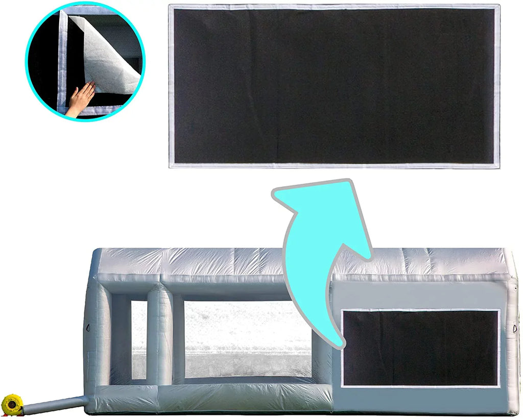 Inflatable Paint Booth Replacement Filters (2 Primary Filters + 2 Activated Carbon Filters) -This Filter Only Applies to  Paint Booth, No Other Booth